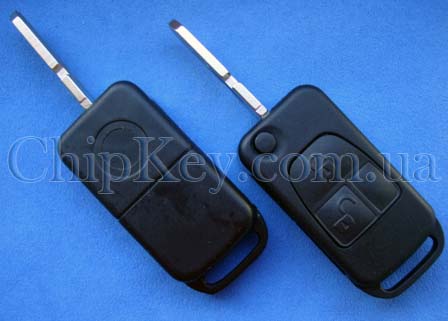 Выкидной ключ Mercedes (корпус) 2 кнопки, лезвие HU39P