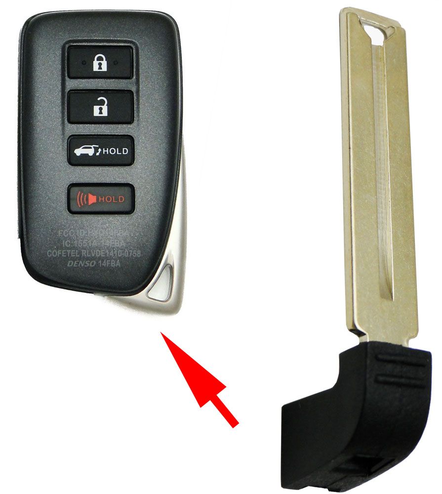 Ключ Lexus 69515-30380 лезвие жало для Smart key
