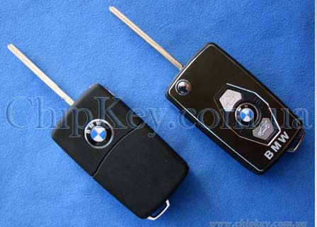 Ключ BMW выкидной (корпус) 3 кнопки, лезвие hu92