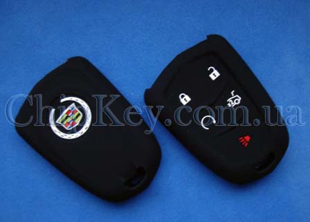 Чехол Cadillac Smart Key силиконовый 5 кнопок