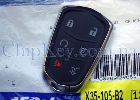 Ключ Cadillac 2015- Smart Key 6 кнопок, id46(pcf7937), 315 Mhz, original