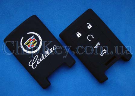 Чехол Cadillac Smart Key силиконовый 5 кнопок