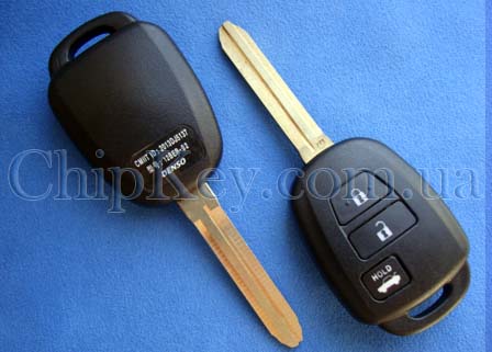 Ключ Toyota (корпус) 3 кнопки, лезвие toy43