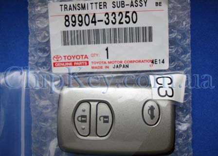 Ключ Toyota Camry B53EA 3 кнопки, 6B Pg1-98, 433Mhz, на автомобили с 01.2009 по 08.2011, Original