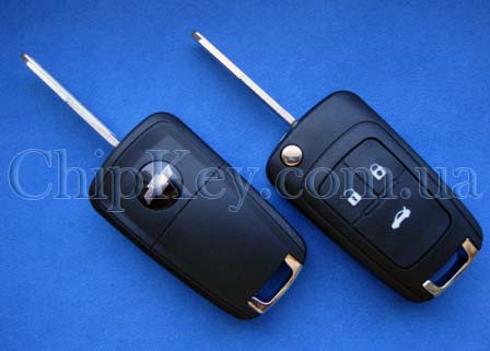 Ключ Chevrolet Epica выкидной (корпус) 3 кнопки