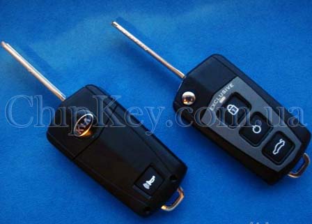 Ключ Kia Cerato выкидной (корпус) 3 кнопки 1 кнопка (Panic)