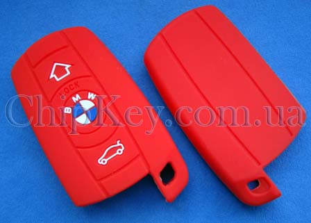 Чехол Bmw для Smart Key 3 кнопки, E Series, красный
