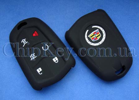 Чехол Cadillac Smart Key силиконовый 6 кнопок