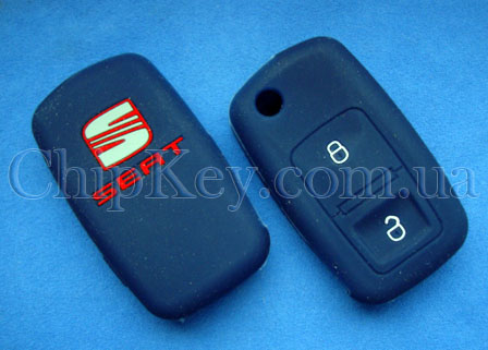 Чехол Seat силиконовый 2 кнопки, черный