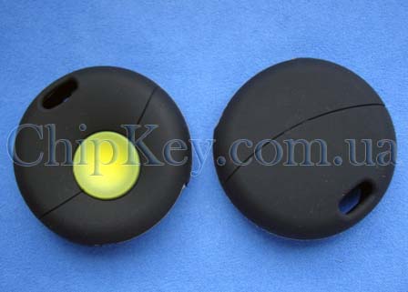 Чехол Smart Mercedes силиконовый 1 кнопка, черный