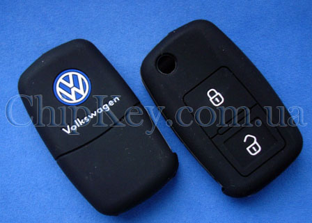 Чехол Volkswagen 2 кнопки, черный