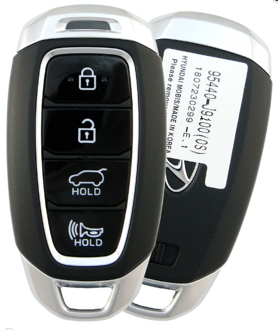 Ключ Hyundai Cona 2018-, 95440-J9100 Smart Key 3 кнопки, original EU