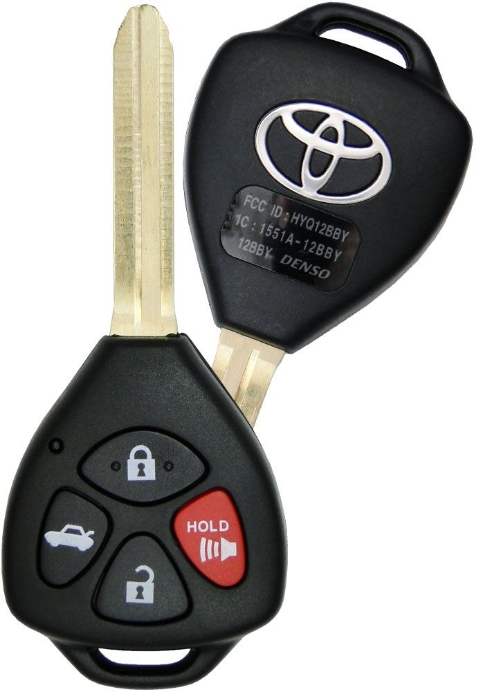 Ключ Toyota 40 2011-2012, FCC ID: HYQ12BBY, HYQ12BDC чип 6E G-chip, 315Mhz, USA