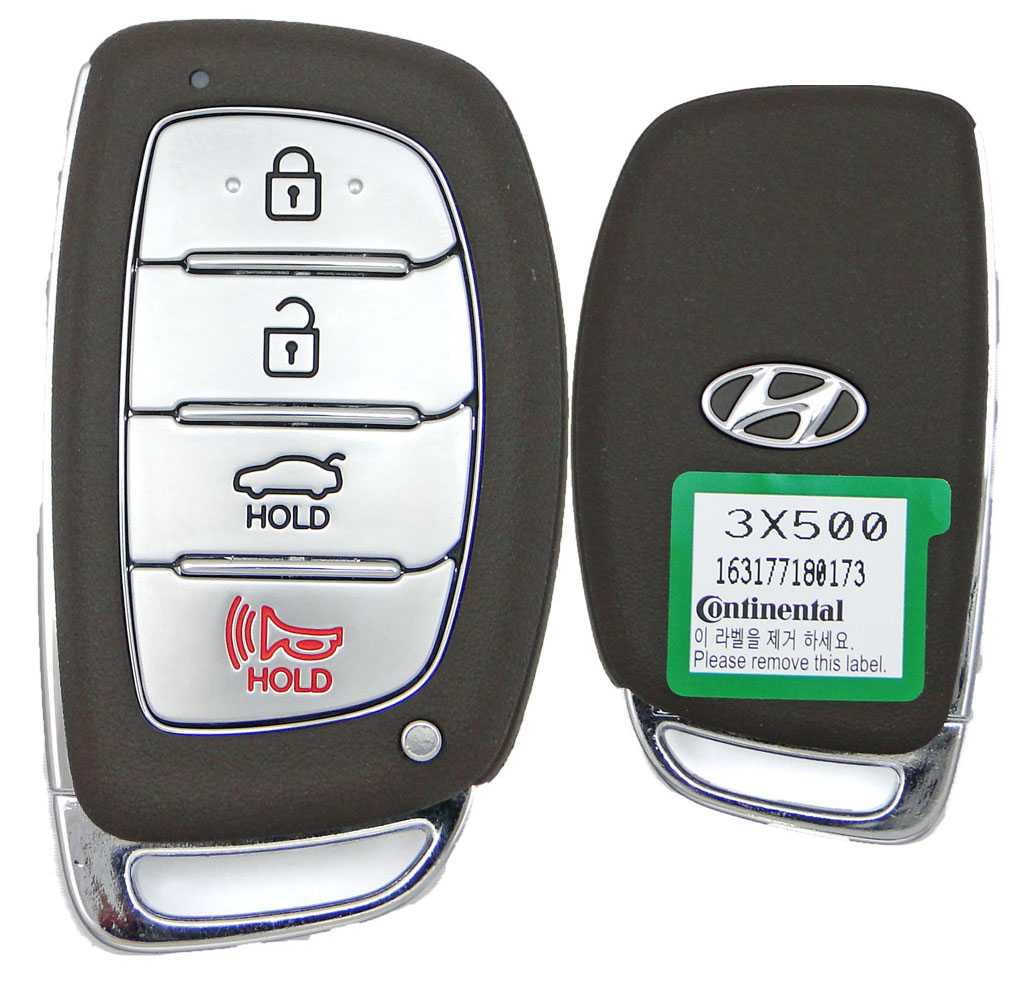 Ключ Hyundai Elantra 2014-2016, 95440-3X500 FCC ID: SY5MDFNA433 Smart Key 4 кнопки, id46 pcf7952, 433Mhz, original USA