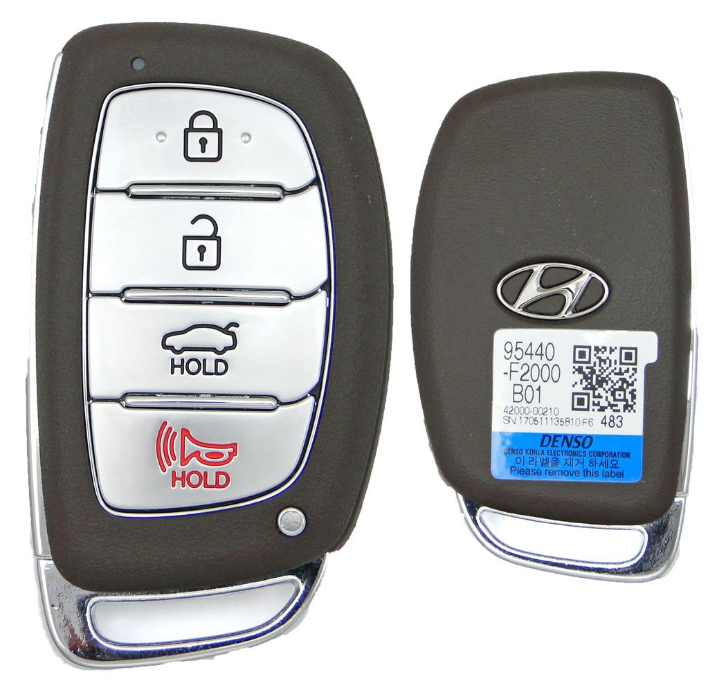 Ключ Hyundai Elantra 2016-2018, 95440-F2000 FCC ID: CQOFD001201 Smart Key 4 кнопки, id75 TXAES PG1:23, 433Mhz, original USA