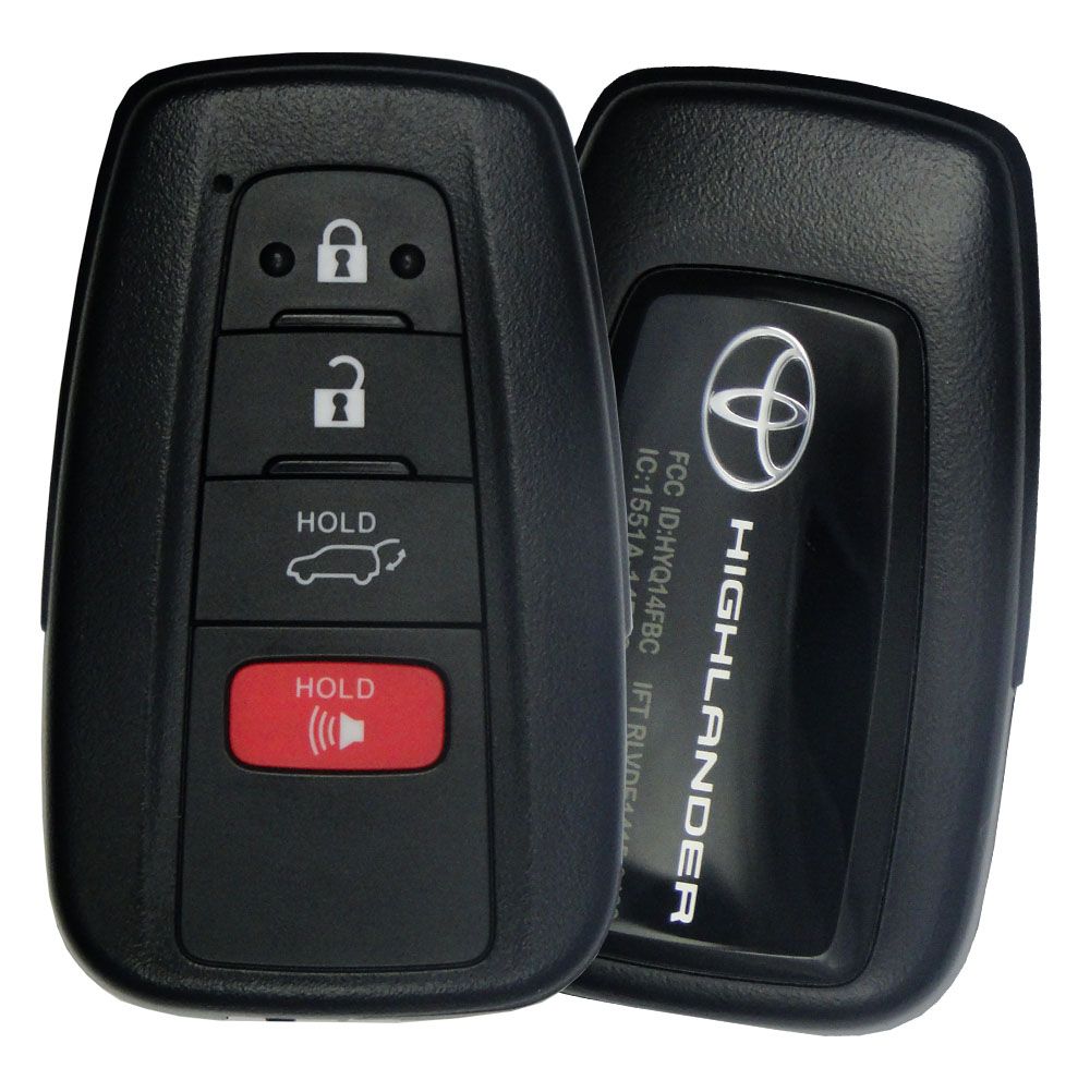 Ключ Toyota Highlander 2020-,  FCC ID: HYQ14FBC Smartkey 4 кнопки, для рынка USA, original