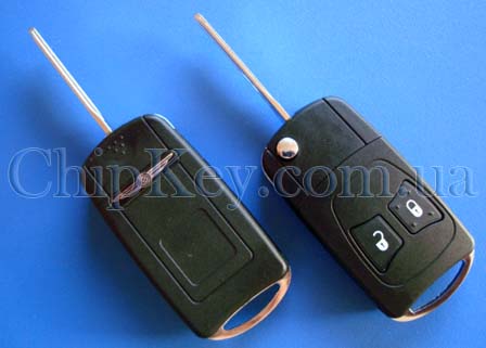 Ключ Chrysler Dodge Jeep выкидной (корпус) 2 кнопки