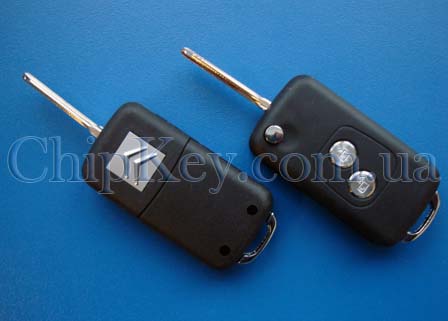 CITROEN выкидной ключ (корпус) 2 - кнопки