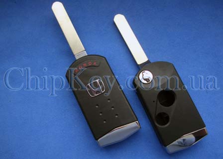 Ключ Honda Civic, Hr-v, Fr-v выкидной (корпус) 2 кнопки