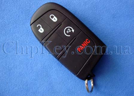 Ключ Dodge Smart Key  4 кнопки, id46 (pcf7945), 433Mhz, 68066350AD, FCC ID:M3N 40821302, IC:7812A-40821302
