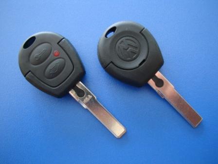 Ключ Volkswagen (корпус) 2 кнопки, лезвие HU66