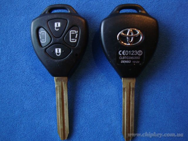 Ключ Toyota (корпус) 4 кнопки, лезвие toy43