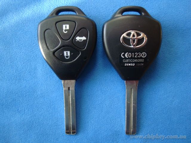 Ключ Toyota (корпус) 3 кнопки, лезвие toy48