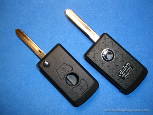 Ключ Geely CK выкидной (корпус) 3 кнопки