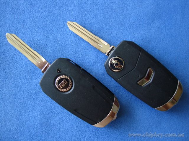 FIAT выкидной ключ (корпус)   1- кнопки, NEW STYLE(BLACK).