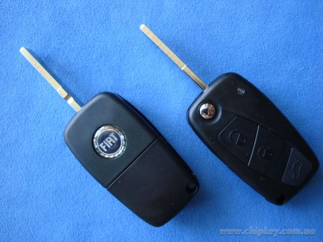 Ключ Fiat выкидной (корпус) 3 кнопки, лезвие sip22