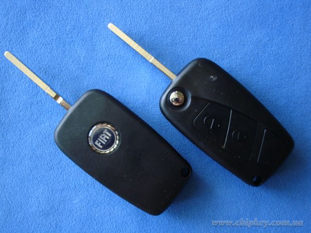 Ключ Fiat выкидной (корпус) 2 кнопки, лезвие sip22