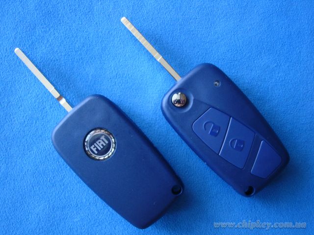 Ключ Fiat выкидной (корпус) 2 кнопки, лезвие sip22