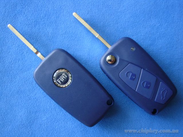 Ключ Fiat выкидной (корпус) 3 кнопки, лезвие sip22