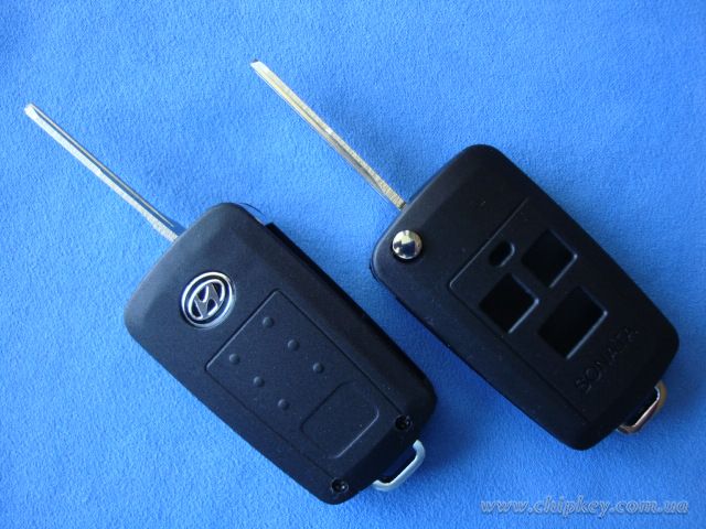 Ключ Hyundai Sonata выкидной (корпус) 3 кнопки