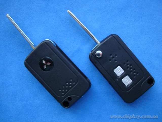 Ключ Mitsubishi выкидной (корпус) 2 кнопки