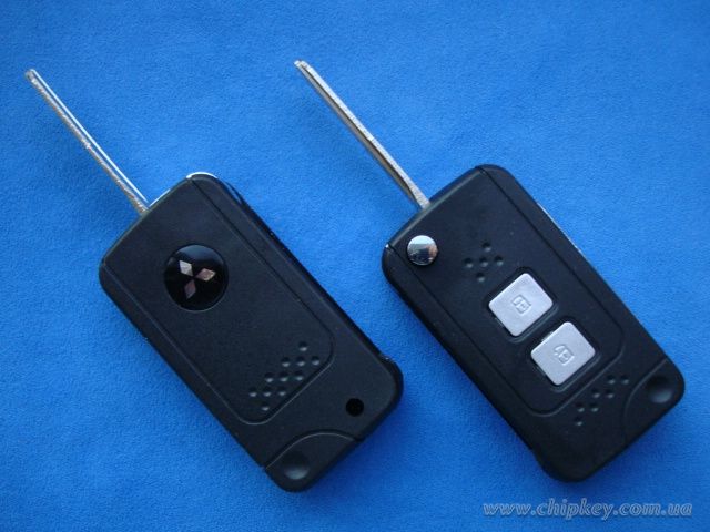 Ключ Mitsubishi V73 выкидной (корпус) 2 кнопки
