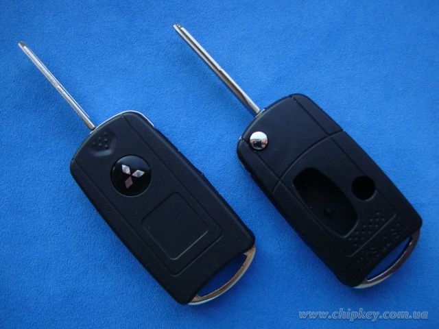 Ключ Mitsubishi выкидной (корпус) 3 кнопки