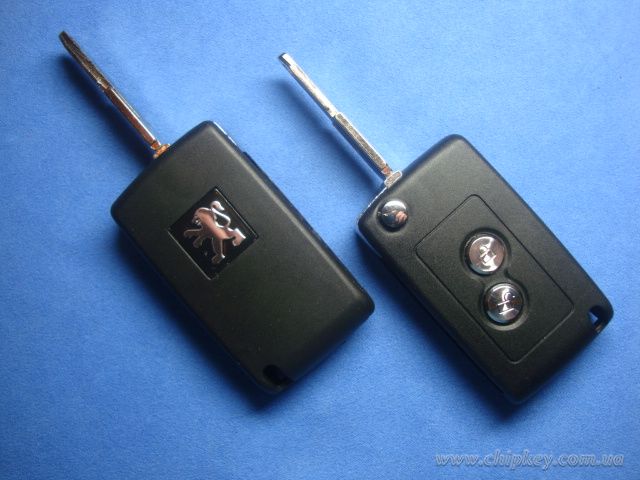 Выкидной ключ Peugeot (корпус) 2 кнопки, лезвие NE73