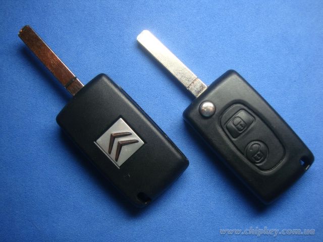 CITROEN выкидной ключ (корпус)  2  -  кнопки, лезвие VA2
