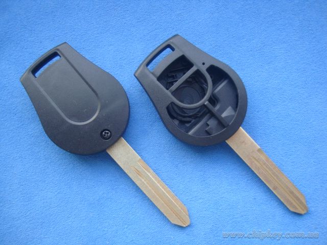 Ключ Nissan (корпус) 4 кнопки, с лезвием nsn14