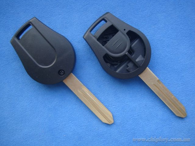 Ключ Nissan (корпус) 3 кнопки, с лезвием nsn14