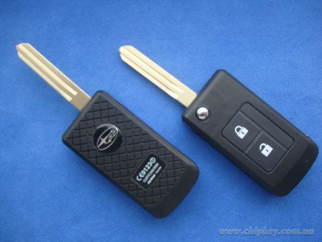 Ключ Subaru выкидной (корпус) 2 кнопки