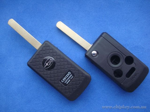 Ключ Subaru выкидной (корпус) 4 кнопки