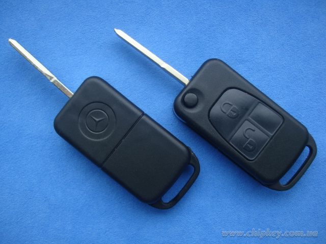 Выкидной ключ Mercedes (корпус) 2 кнопки, лезвие HU64P