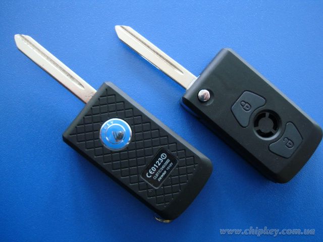 Ключ Geely CK выкидной (корпус) 3 кнопки