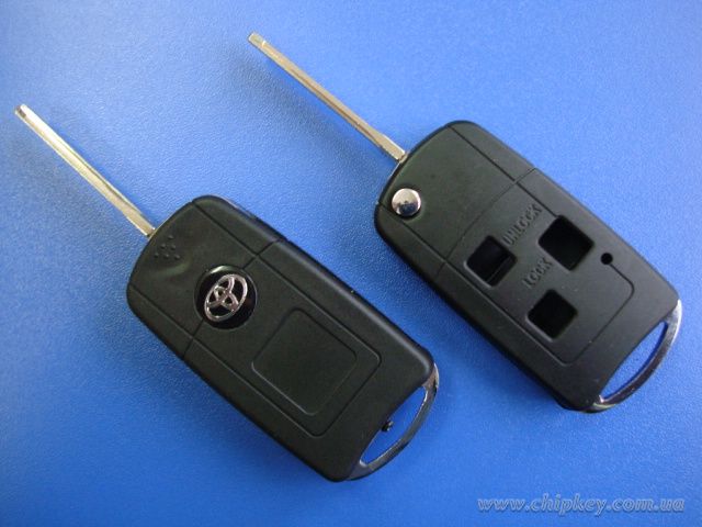 Ключ Toyota выкидной (корпус) 3 кнопки, лезвие toy43, acura style