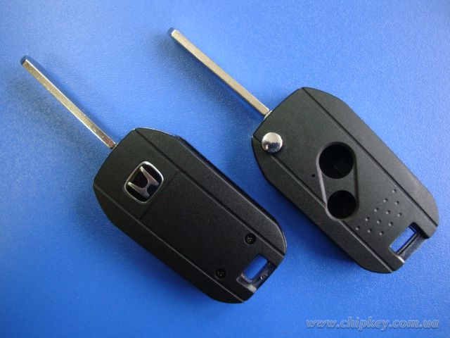 Ключ Honda выкидной (корпус) 2 кнопки, лезвие hon66