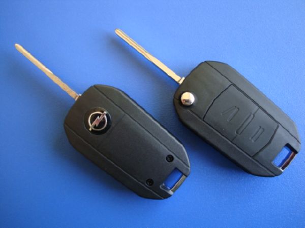 Ключ Opel выкидной (корпус) 2 кнопки, лезвие hu43p
