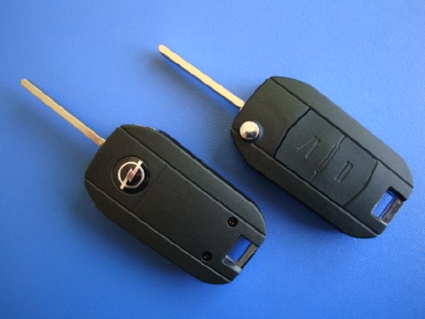 Ключ Opel выкидной (корпус) 2 кнопки, лезвие hu100