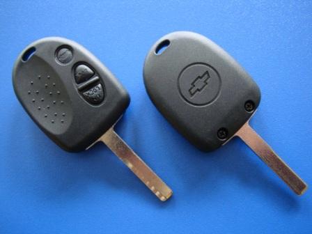 Ключ Chevrolet (корпус) 3 кнопки, лезвие hu43